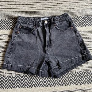 Garage Black high raise baggy shorts